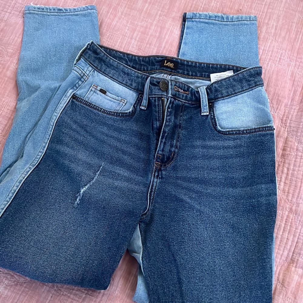 Lee two toned mom jeans